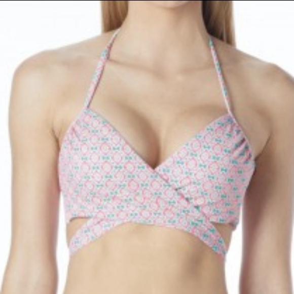Coco Rave Simone halter wrap bikini top 36 D - Picture 2 of 8